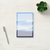 Blaue Berge Meditative Relaxationslandschaft Post-it Klebezettel (Büro)