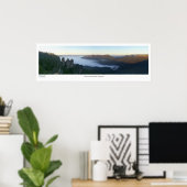 Blaue Berge Morgendämmerung Poster (Heimbüro)