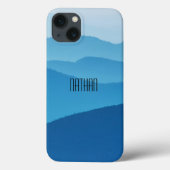 Blaue Berge Personalisiert Case-Mate iPhone Hülle (Rückseite)