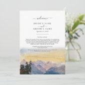 Blaue Berge Pine Hochzeitreise Programm (Stehend Vorderseite)