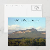 Blaue Berge Postkarte (Vorne/Hinten)