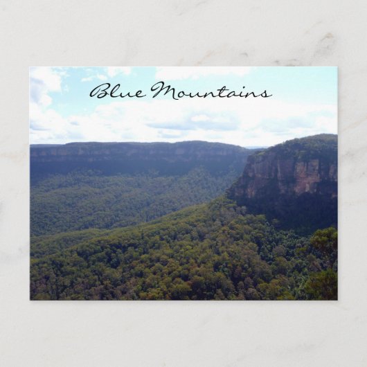 Blaue Berge Postkarte (Vorderseite)