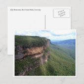 Blaue Berge Postkarte (Vorne/Hinten)