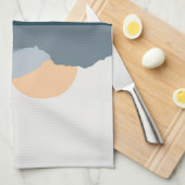 Blaue Berge reflektiert im See Geschirrtuch (Viertel Falte)