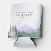 Blaue Berge Rustikales Hochzeitbier kann kühlen Dosenkühler (Vorderseite)