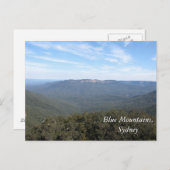 Blaue Berge, Sydney Postkarte (Vorne/Hinten)