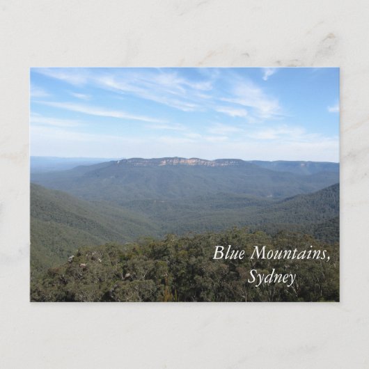 Blaue Berge, Sydney Postkarte (Vorderseite)
