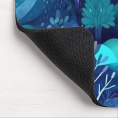 Blaue Berge und Baumdesign Mousepad (Ecke)