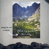 Blaue Berge und ein Tal Poster