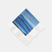 Blaue Berge Wasserfarbenwelt Serviette (Ecke)