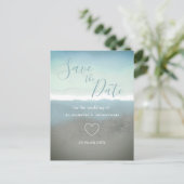 Blaue Bergketten Save the Date Postkarte (Stehend Vorderseite)