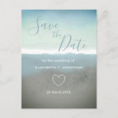 Blaue Bergketten Save the Date Postkarte (Vorderseite)