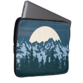 Blaue Berglandschaft Laptopschutzhülle (Vorne Rechts)