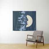 Blaue Berglandschaft Wandteppich (Beispiel (Horizontal))