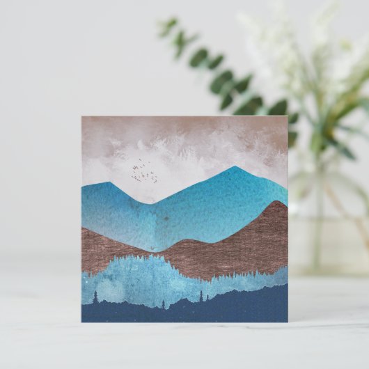 Blaue Bergspitzen (Stehend Vorderseite)