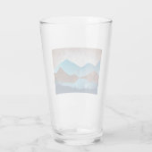 Blaue Bergspitzen Glas (Rückseite)