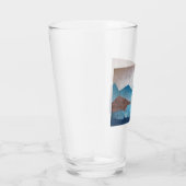 Blaue Bergspitzen Glas (Rechts)