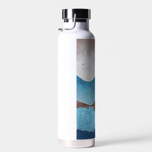 Blaue Bergspitzen Trinkflasche (Rechts)