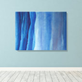 Blaue Bergwelt Aquarell Leinwand (Insitu (Holzboden))