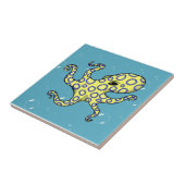 Blaue beringte Krake Fliese (Seite)