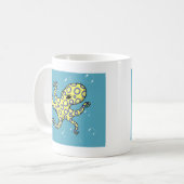 Blaue beringte Krake Kaffeetasse (Vorderseite Links)
