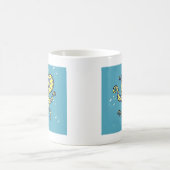 Blaue beringte Krake Kaffeetasse (Mittel)