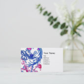 BLAUE BERRIES WIRBEL VISITENKARTE (Stehend Vorderseite)