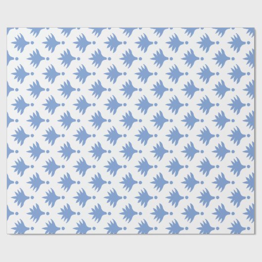 Blaue Berryden Geschenkpapier (Flach)