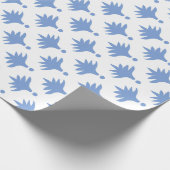 Blaue Berryden Geschenkpapier (Ecke)