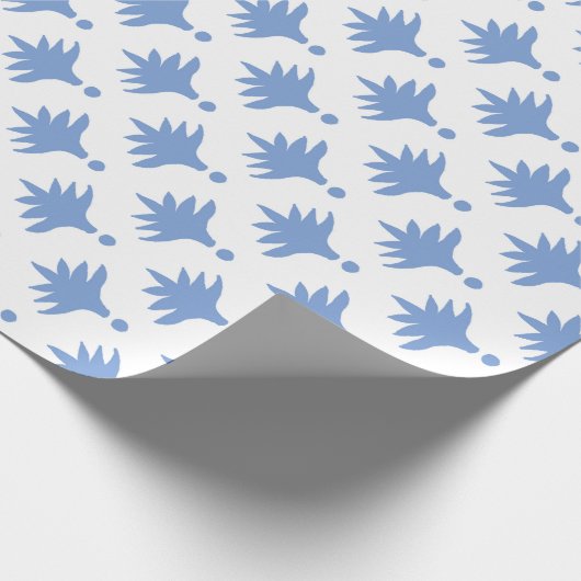 Blaue Berryden Geschenkpapier (Ecke)