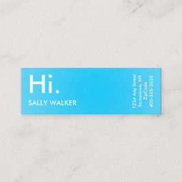 Blaue berufliche moderne Minigeschäftskarten Mini Visitenkarte