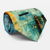 blaue Beschaffenheiten durch Jack Lloyd Krawatte (Gerollt)