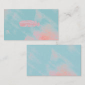 Blaue Beschaffenheits-geistige Visitenkarte (Vorne/Hinten)