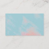 Blaue Beschaffenheits-geistige Visitenkarte (Rückseite)