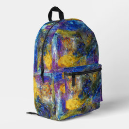 Blaue Bestie Bedruckter Rucksack