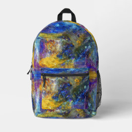 Blaue Bestie Bedruckter Rucksack