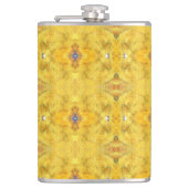 Blaue Bestie gelb Flachmann (Vorderseite)