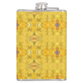 Blaue Bestie gelb Flachmann (Rückseite)