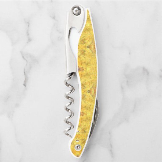 Blaue Bestie gelb Kellnermesser (Vorderseite)