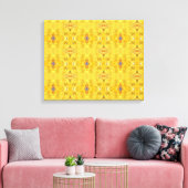 Blaue Bestie gelb Leinwanddruck (Insitu (Wohnzimmer))