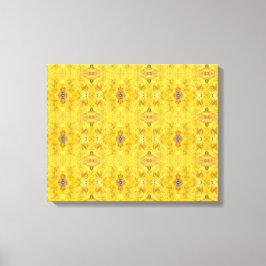 Blaue Bestie gelb Leinwanddruck