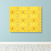 Blaue Bestie gelb Leinwanddruck (Insitu (Holzboden))