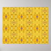 Blaue Bestie gelb Poster (Vorne)