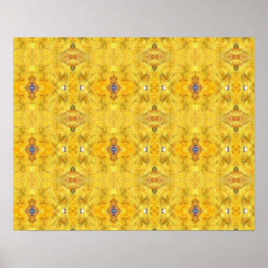 Blaue Bestie gelb Poster (Vorne)