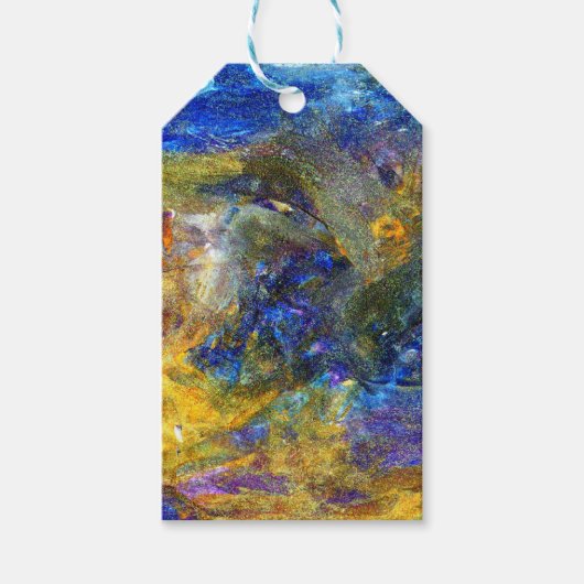 Blaue Bestie Geschenkanhänger (Vorderseite)