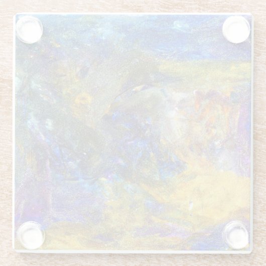 Blaue Bestie Glasuntersetzer (Rückseite)