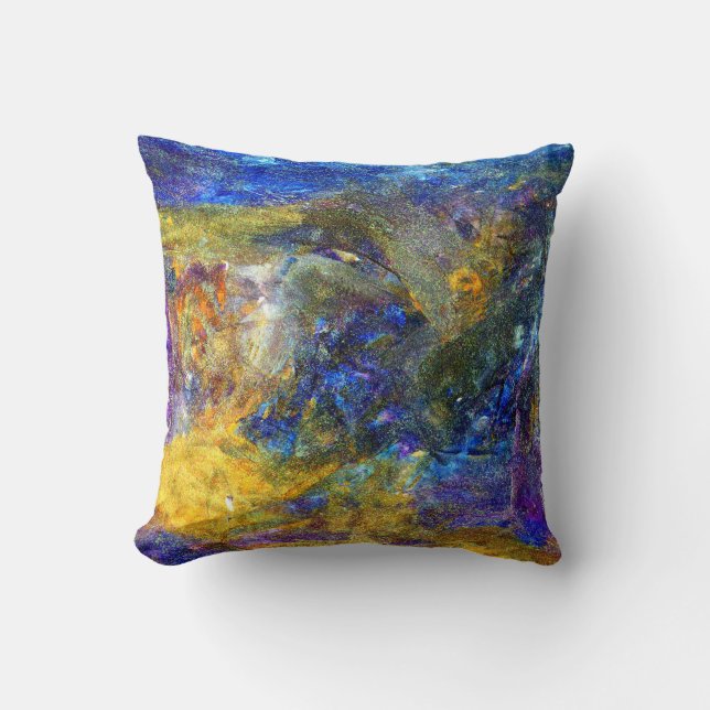 Blaue Bestie Kissen (Vorderseite)