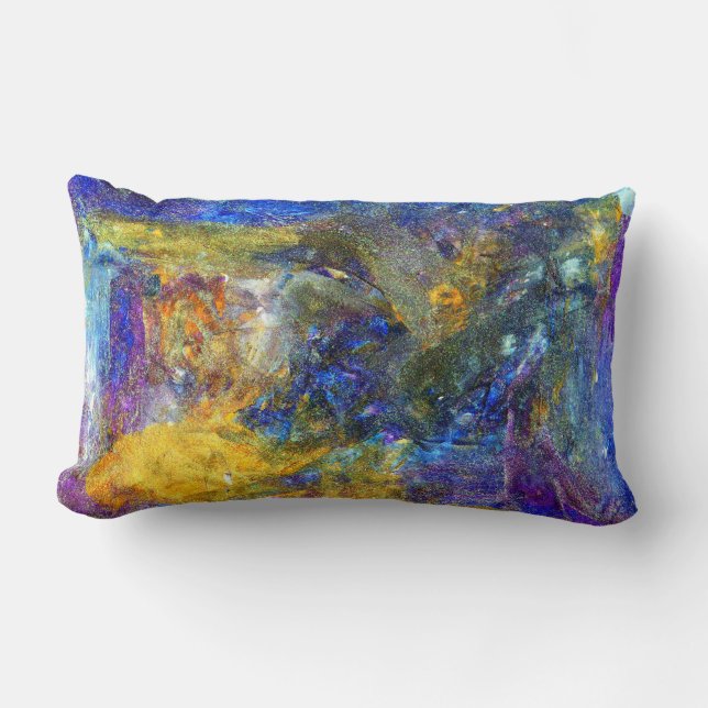 Blaue Bestie Lendenkissen (Vorderseite)