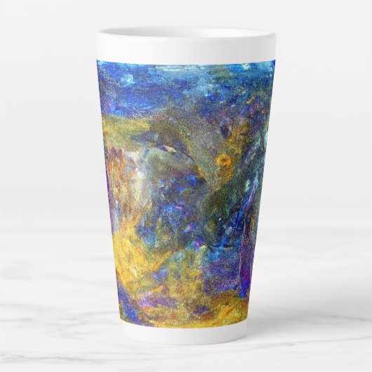 Blaue Bestie Milchtasse (Vorderseite)