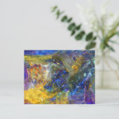 Blaue Bestie Postkarte (Stehend Vorderseite)